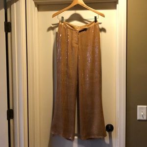 Gorgeous silver gold sequin pants